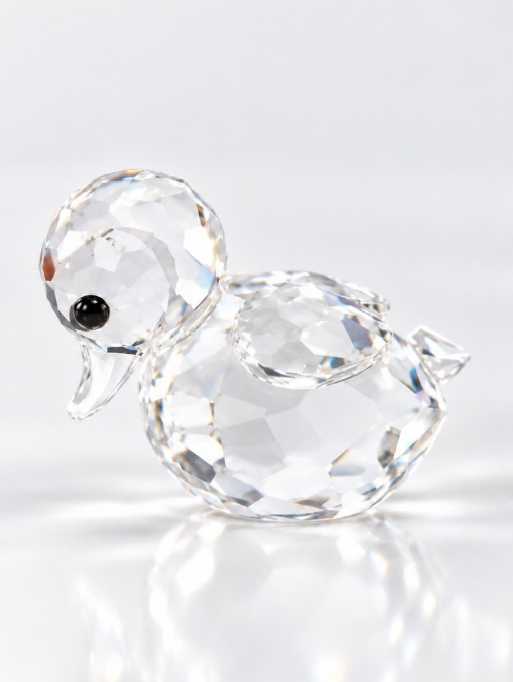 Swarovski Retired Mini Swimming Crystal Duck Vintage Christmas Gift Figurine